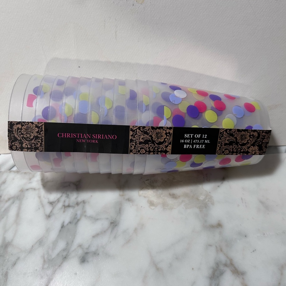 Christian Siriano Multicolor Polka Dot Party Cups - Picture 5 of 6